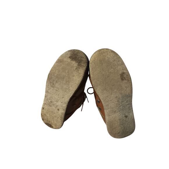 Vintage Cabelas Felt Bottom Faux Leather Wader Boots Size 6 Fishing Outdoor Used - Picture 5 of 10